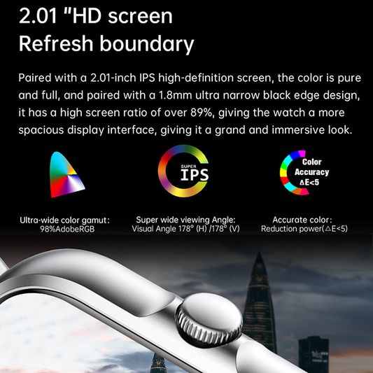 2024 2.01'' Smart Watch Bluetooth Call Play Music Smartwatch