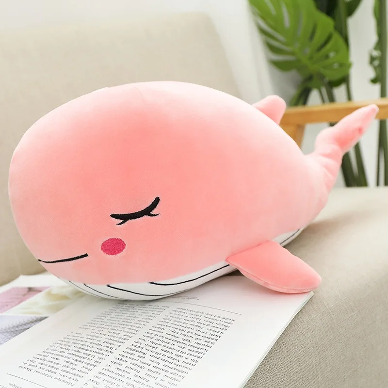Kawaii Soft Whale Plush Toy Cartoon Animal Fish Stuffed Doll