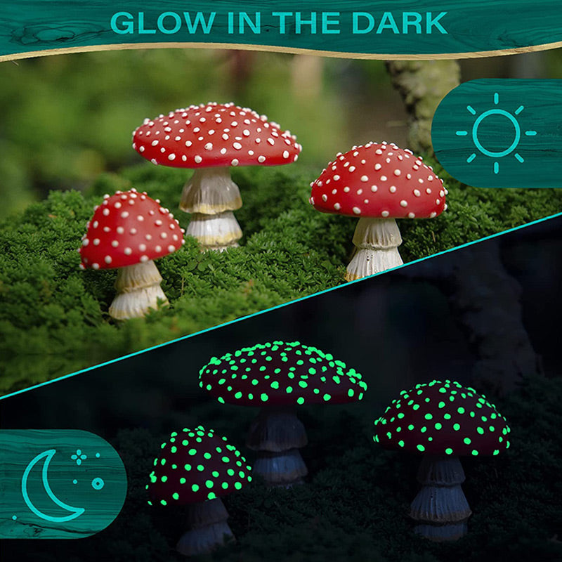 Mini Glow In The Dark Mini Mushroom