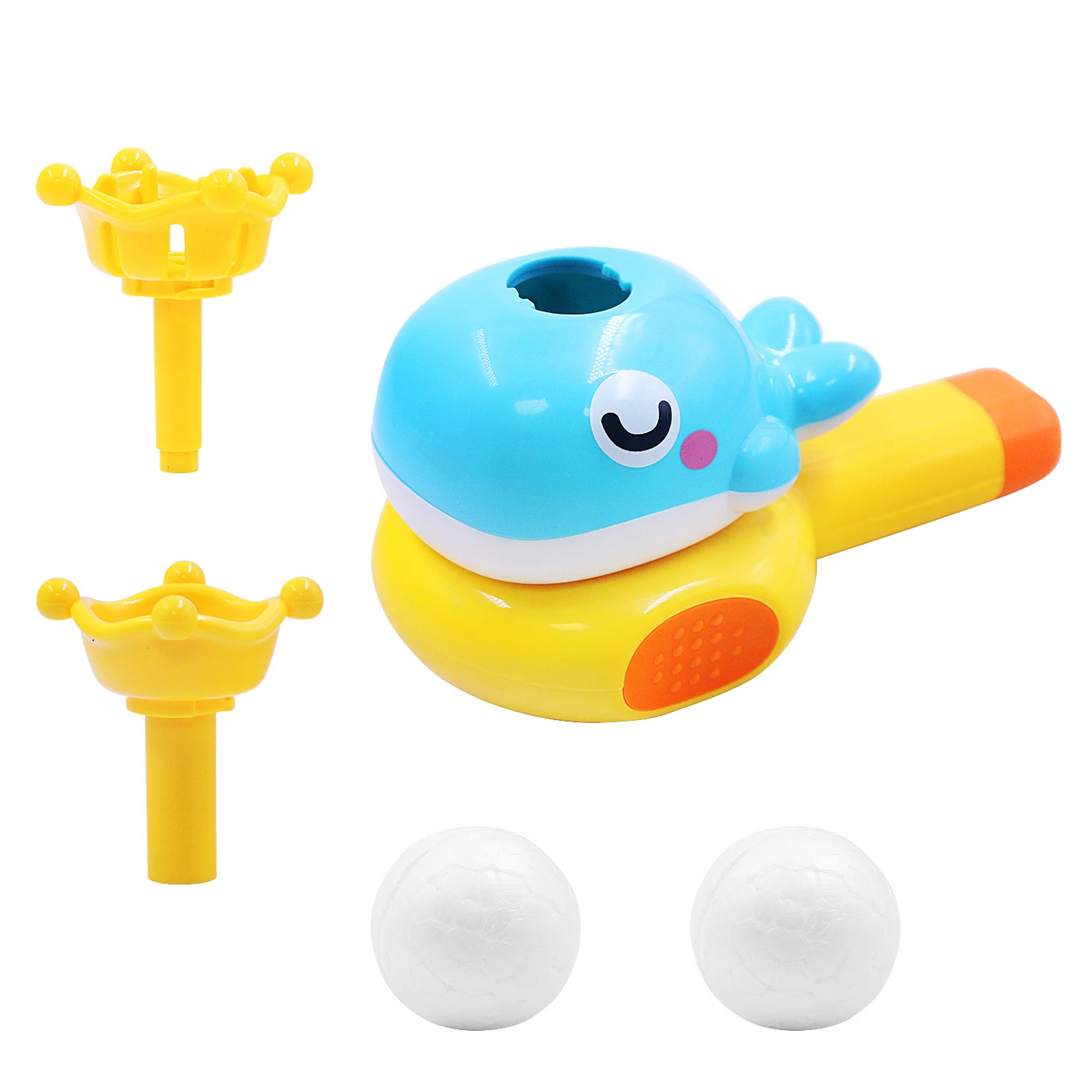 Small horn floating ball, children and baby exercise blowing toy