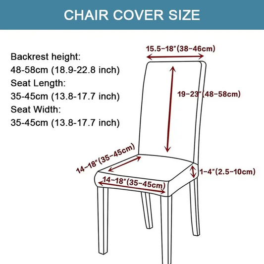 Chair Cover for Dining Room Stretch Jacquard Dining Chair Cover
