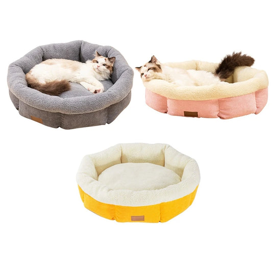 Plush Pet Nest Lamb Cashmere Keeps Warm In Winter Dog Bed