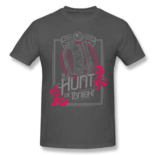 The Hunt T Shirt popular men's short sleeve men White