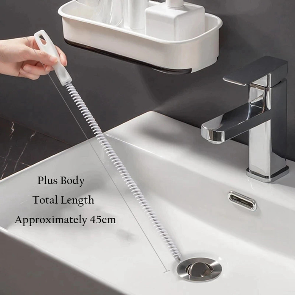 Pipe Dredging Brush Bathroom Hair Sewer Sink Cleaning Brush Drain Cleaner