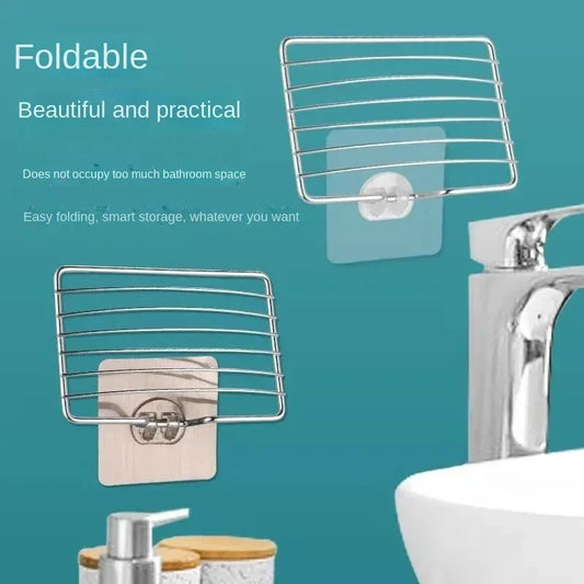 Stainless Steel Soap Rack Punch-free Nail-free