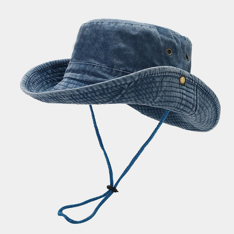 Four Seasons Cotton Solid Bucket Hat Fisherman