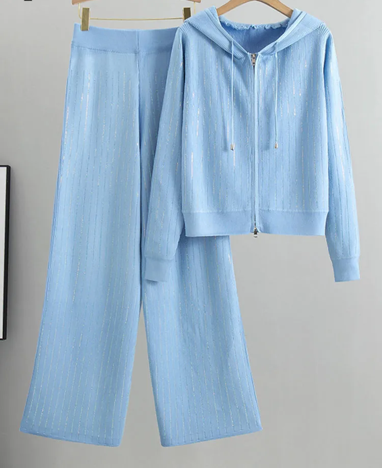 Korean Chic Knitted 2 Piece Sets Women