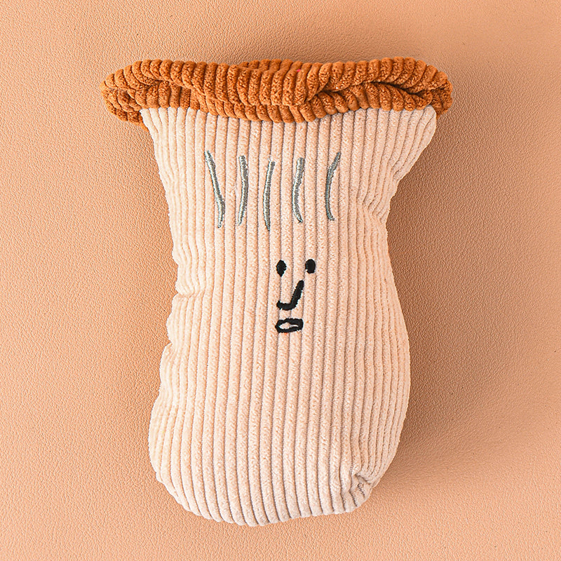 Pet Dog Plush Noise Chewing Toy Be Endurable Onion Mushroom Garlic