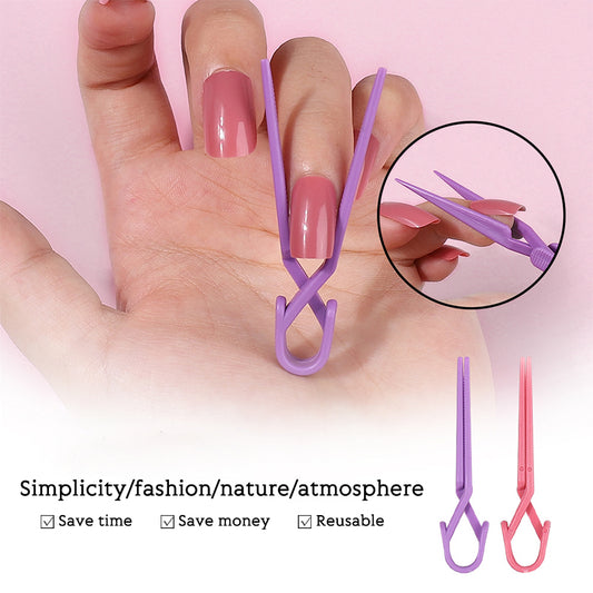 10Pcs Nail Clip Set Oil Polish Spill Proof Mixed Color