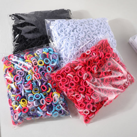 Colorful Basic Nylon Ealstic Hair Ties for Girls