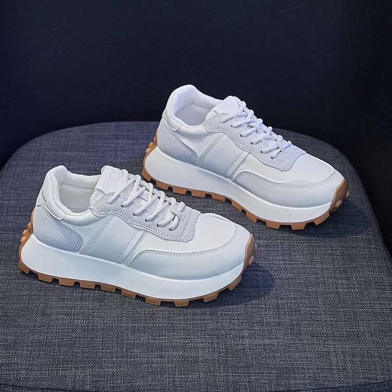 Soft-soled Patchwork Casual Sneakers Ladies