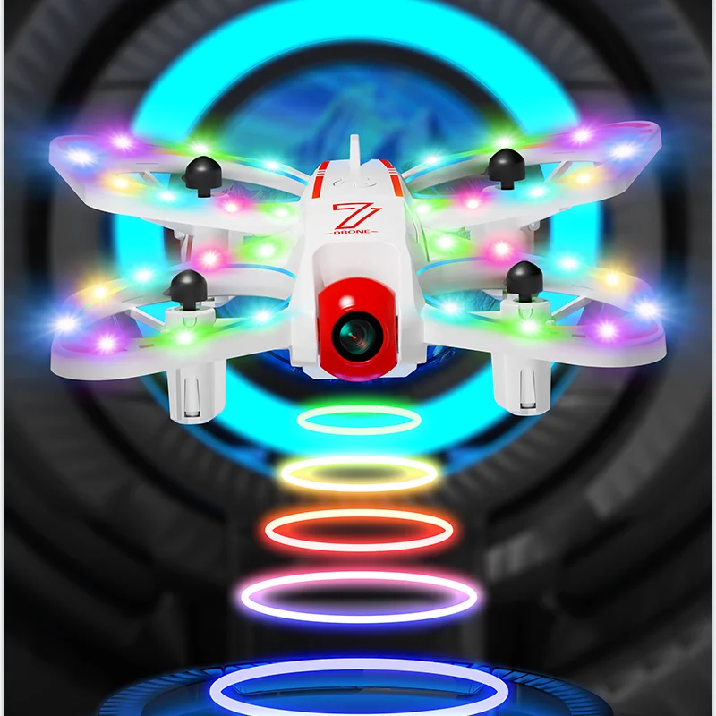 cz07 H21 Mini Drone with Rotating Colorful Lights 4K Camera