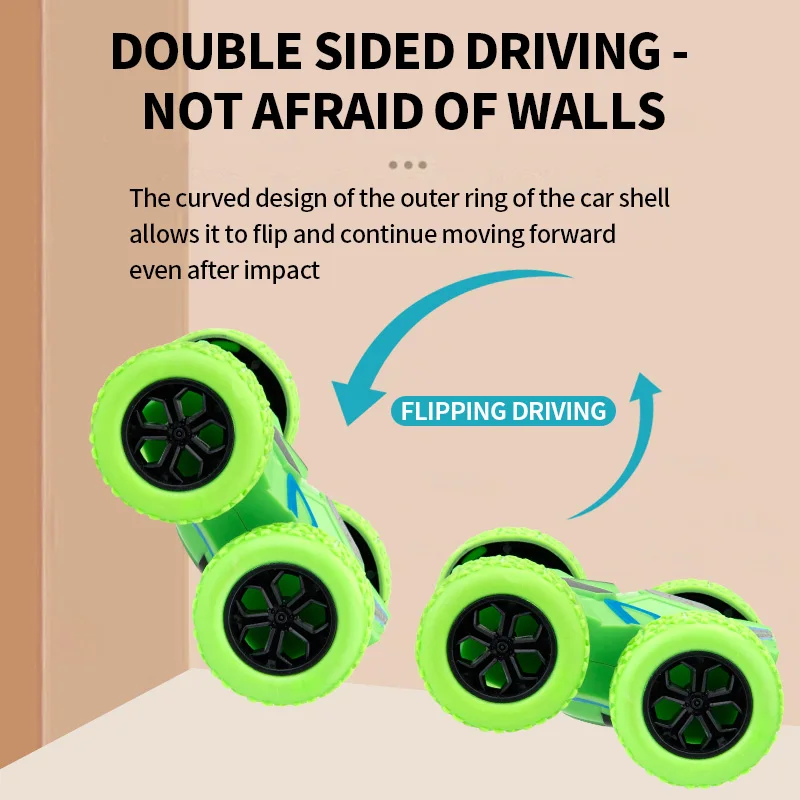 4pcs/2pcs/ double-sided inertia stunt rolling toy
