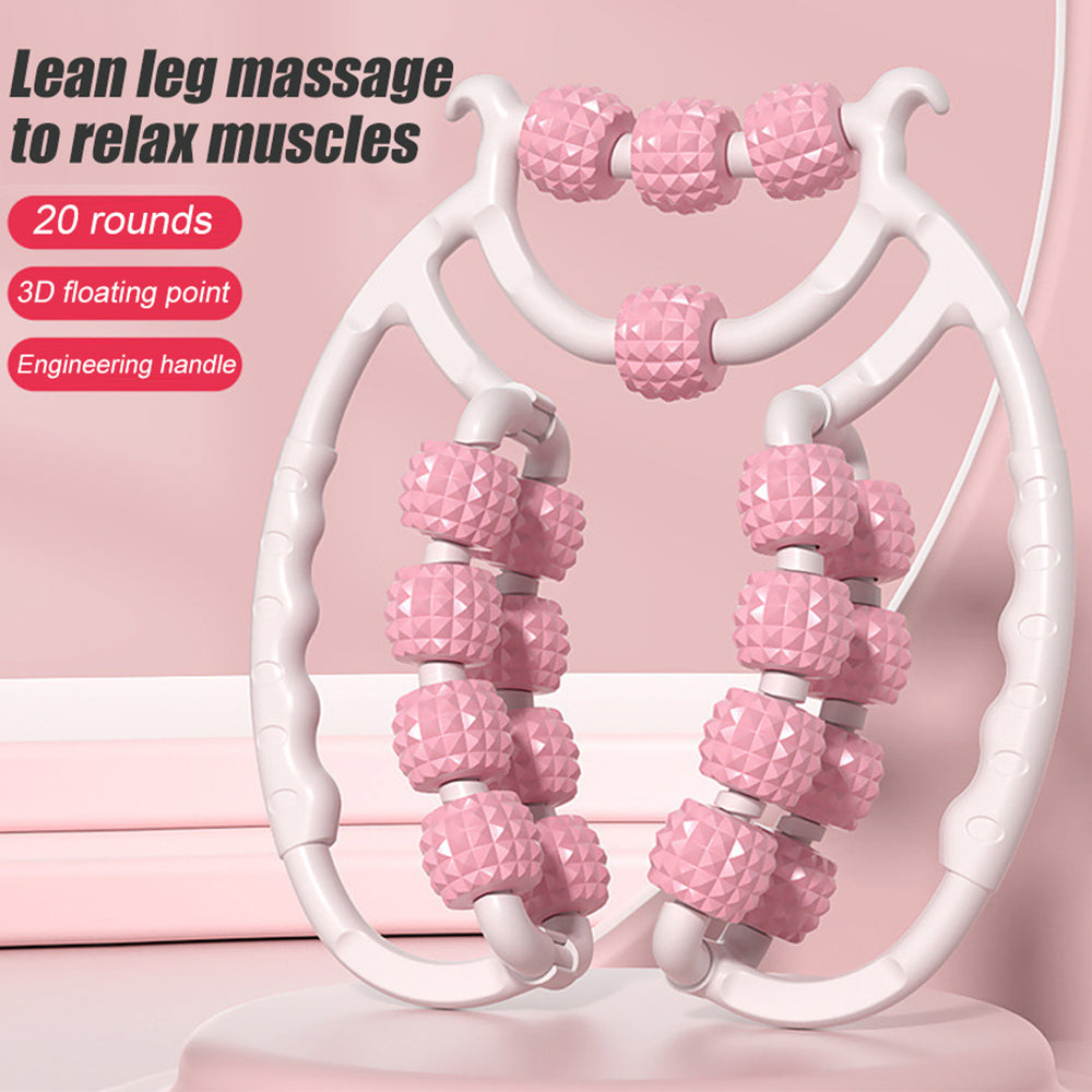 Newest 20 Wheel Annular Leg Clamp Massager Anti-cellulite Massager Body