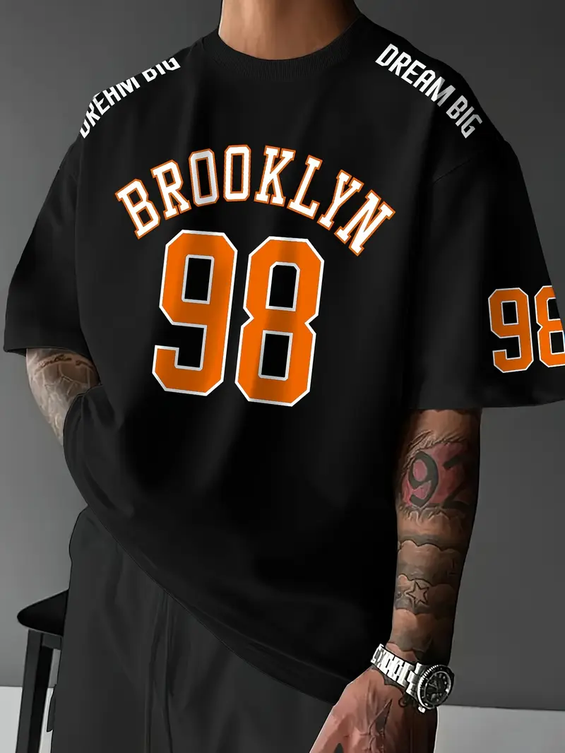 T-shirt Unisex Casual Daily Wear Summer Men's Racing T-shirt