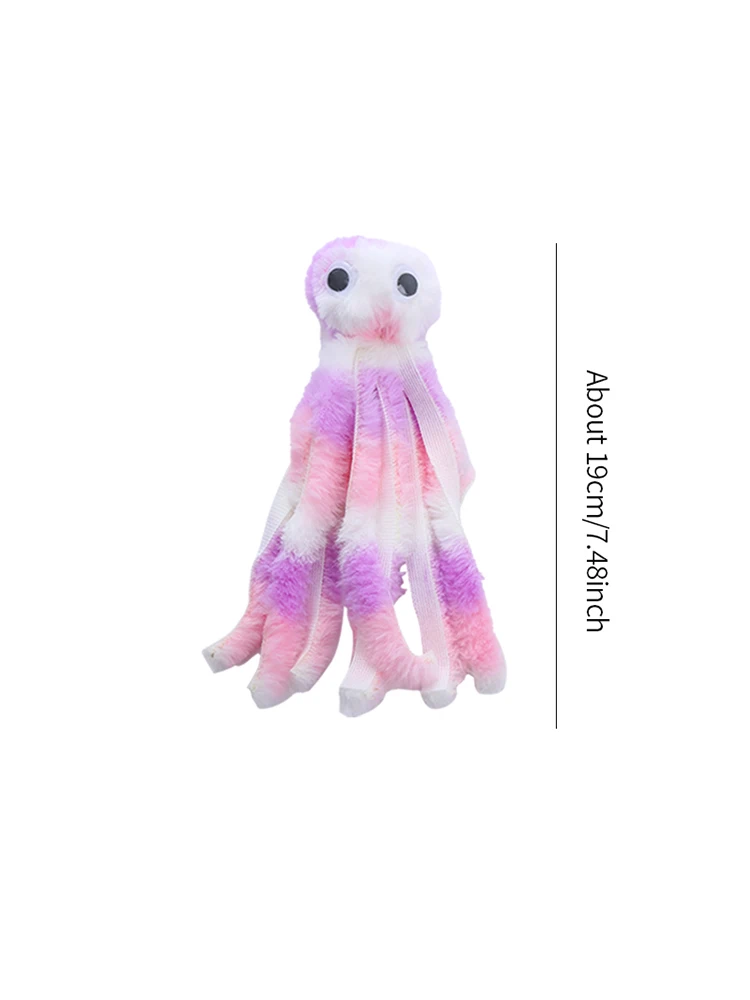 Cat toy Cute octopus plush toy bite resistant teeth interactive play pet supplies