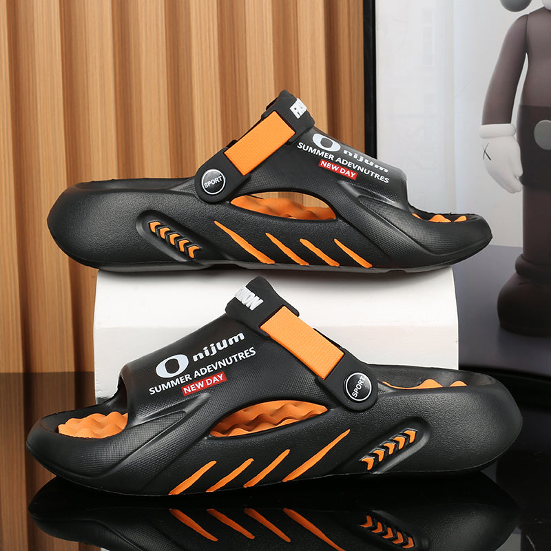 Men Slippers 2024 New Summer EVA Soft-soled Platform Slides