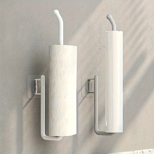 Punch-free Kitchen Paper Towel Rack Toilet Paper Roll Rack Hanger