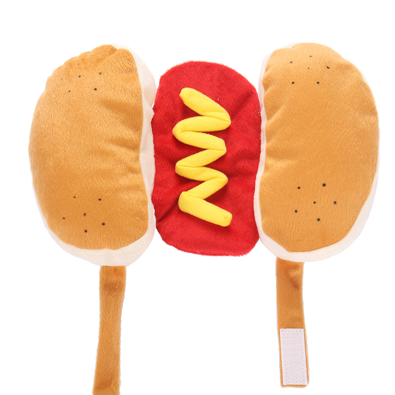 Dog Costumes Hot Dog Shaped Dachshund Sausage Adjustable Clothes