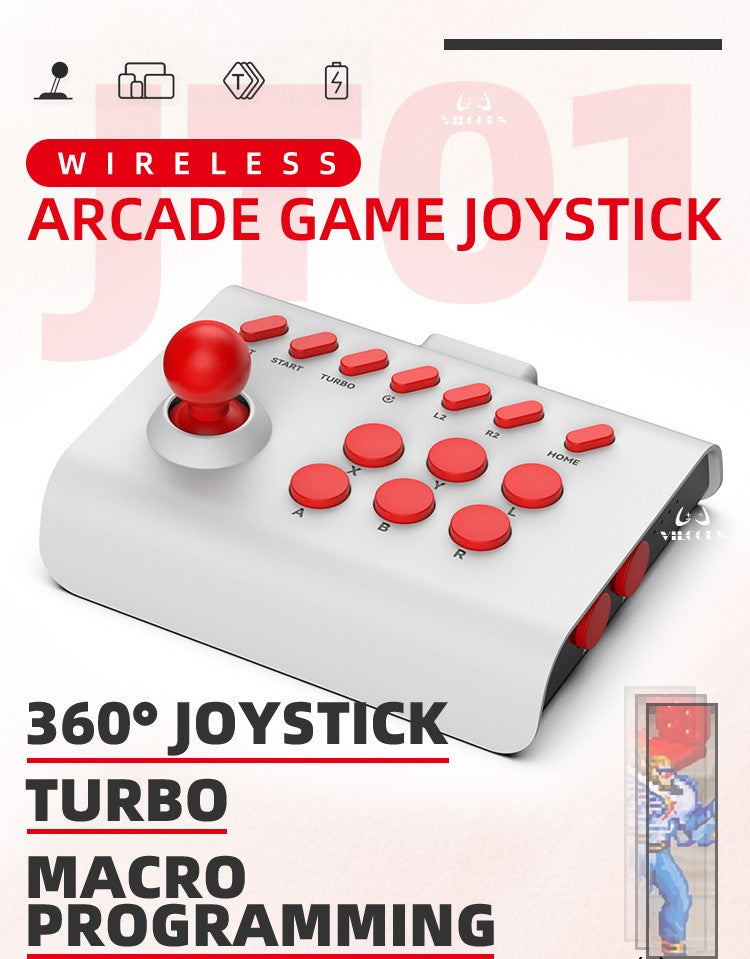 Arcade joystick Wireless Gaming Controller for PC/Android/ios/Switch/PS3/PS4 Fighting Game