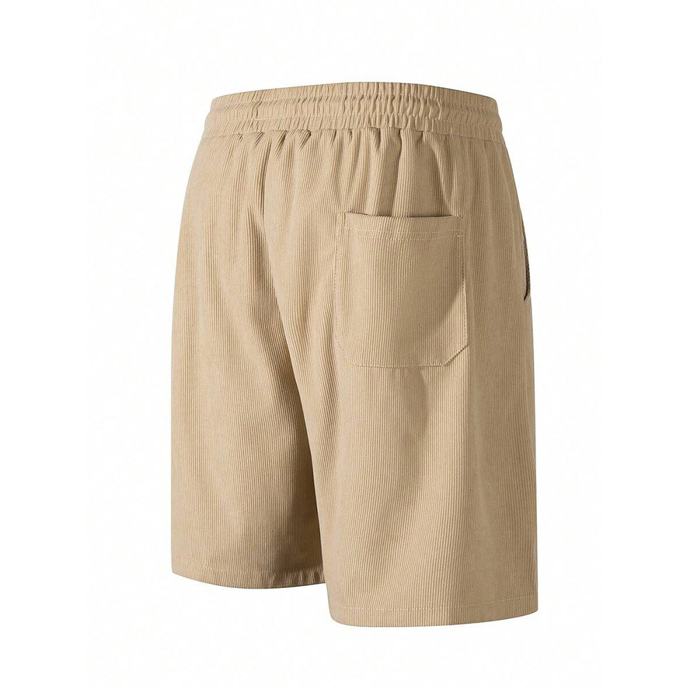 Summer Men Corduroy Sweatpants Casual Shorts Men's Beach Shorts