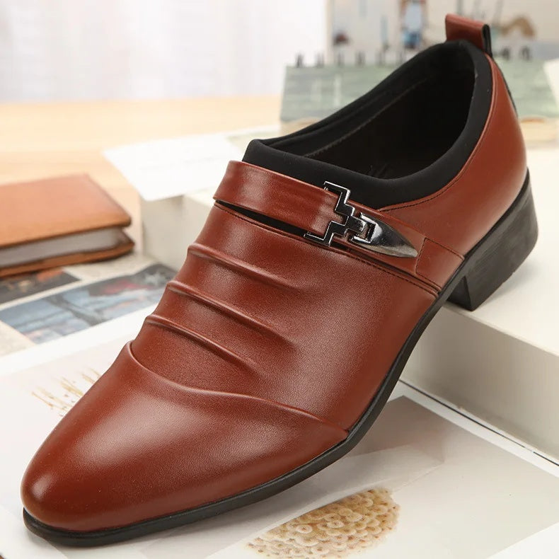 Men's Casual Slip-On Formal Shoes Korean Style Wedding Photo