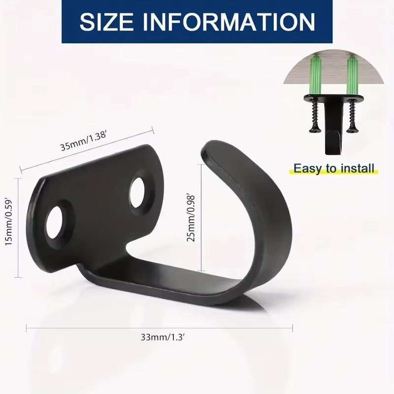 5Pcs Stainless Steel Screw Mounted Ceiling Hooks