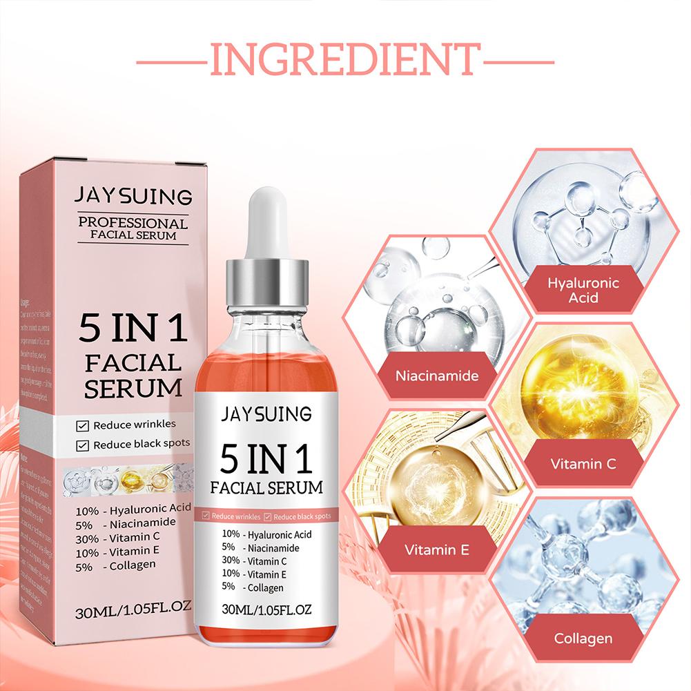 5 In 1 Fade fine lines Firming Face Serum Moisturizing