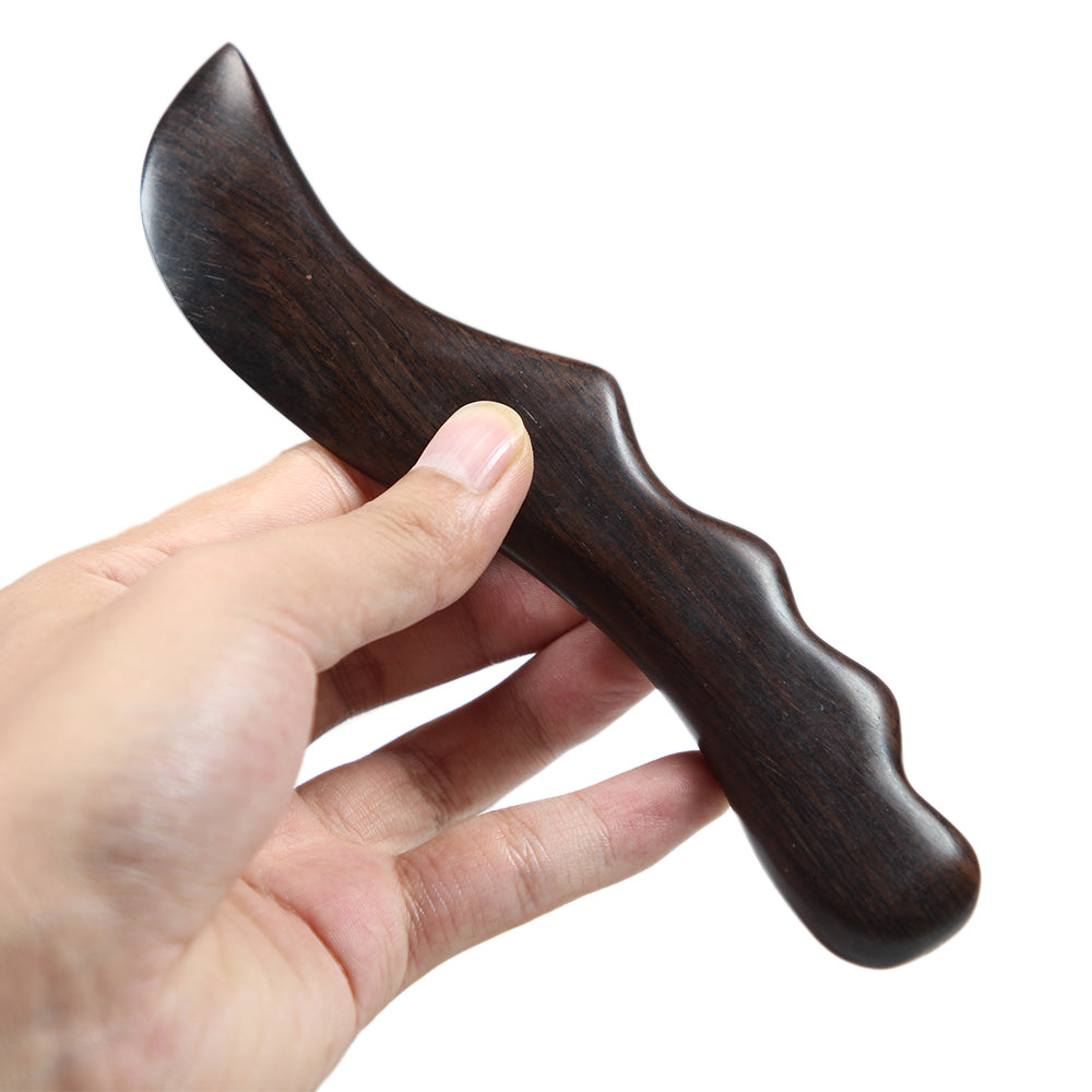 1Pcs Lymphatic Drainage Massager Wooden Gua Sha Tool