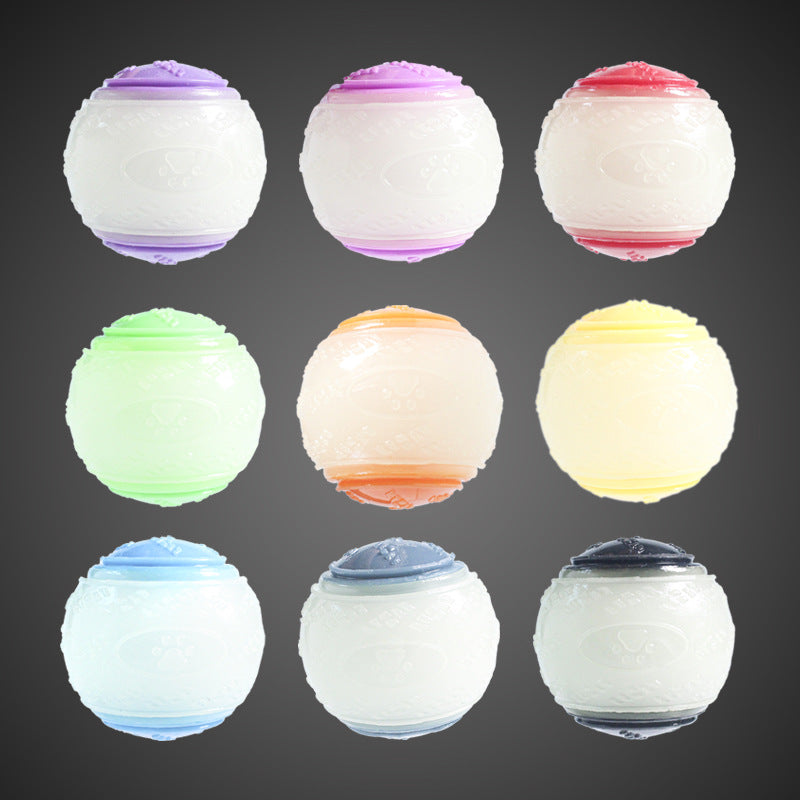 Dog Bounce Ball Toy Squeak Pet Toy Resistant Ball Pet Training Ball