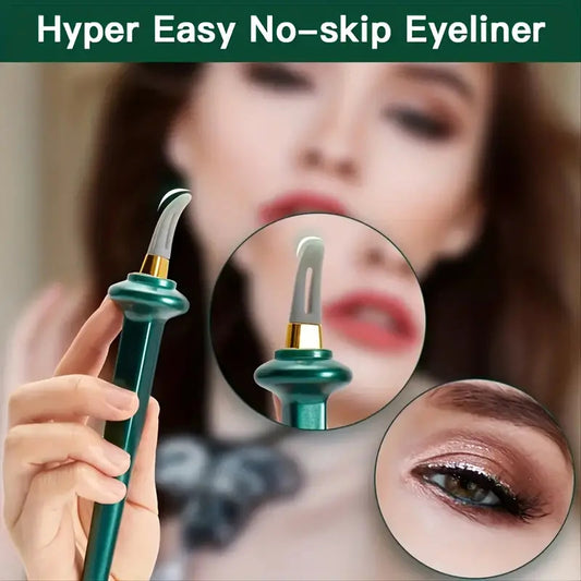 Hot 1pc Silicone Eyeliner Brush Hyper Easy No-skip Eyeliner