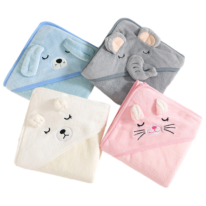 Cartoon Animal Baby Bath Towels Soft