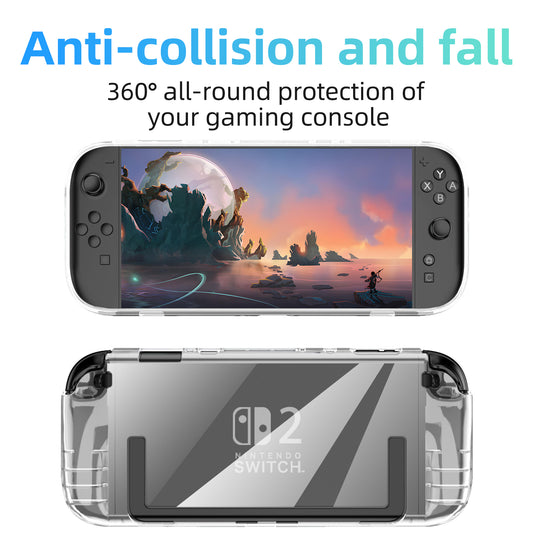 TPU Clear Case for Nintendo Switch 2 Lntegrated Design Scratch-Resistant
