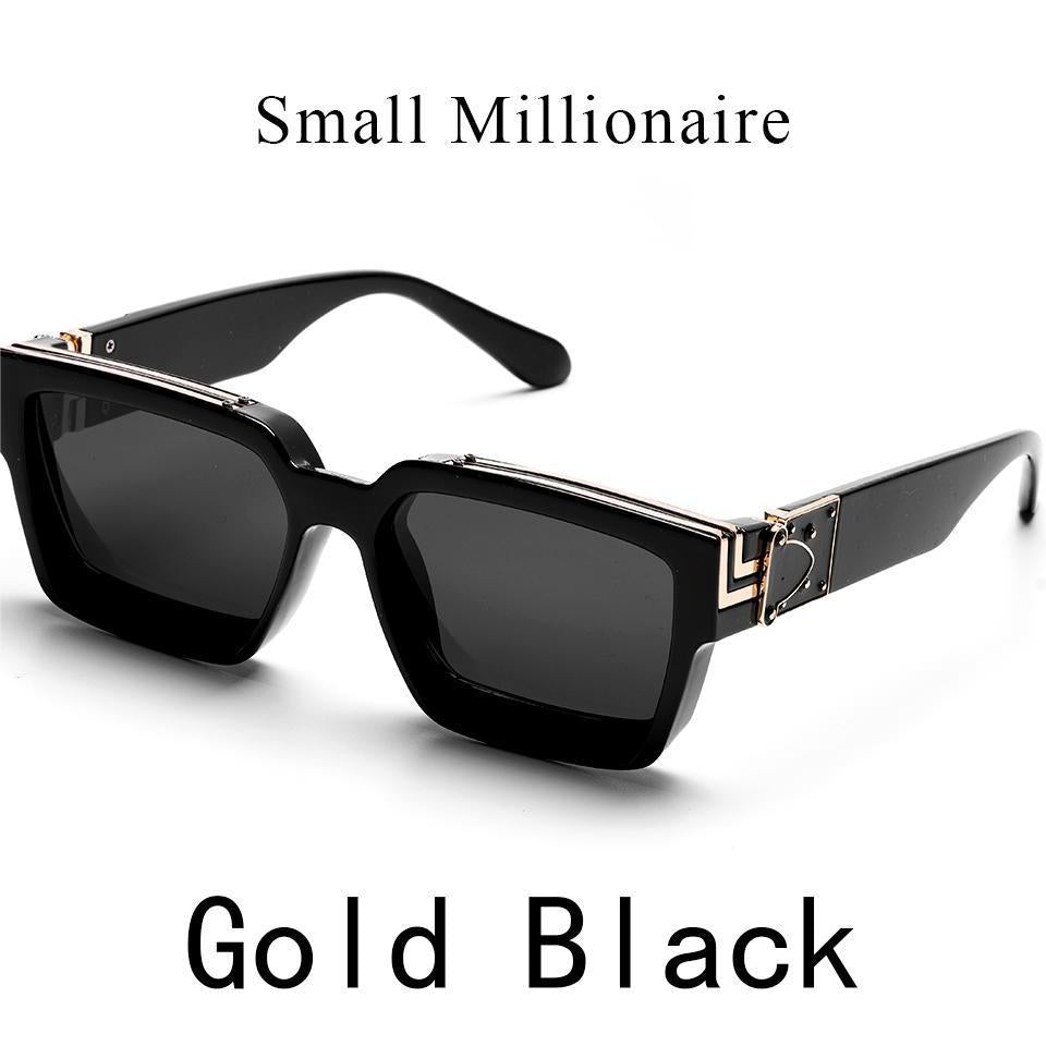 Retro Black Millionaire Shades Luxury Sunglasses