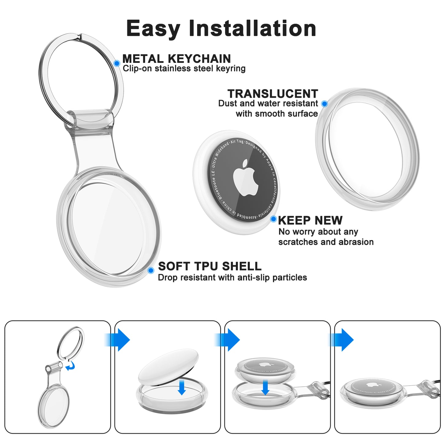 Waterproof Anti-lost Keychain Holder