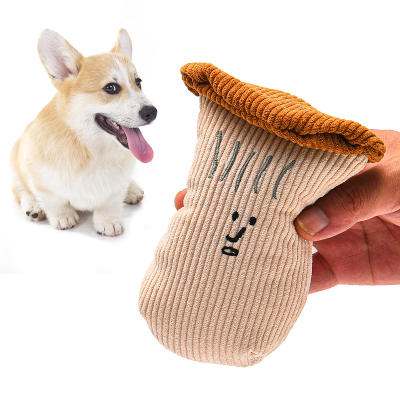 Pet Dog Plush Noise Chewing Toy Be Endurable Onion Mushroom Garlic