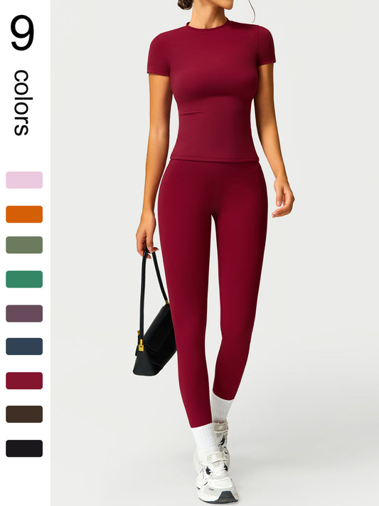 2PCS Yoga Suit Sports Set Women Quick-Drying Gym Set Women