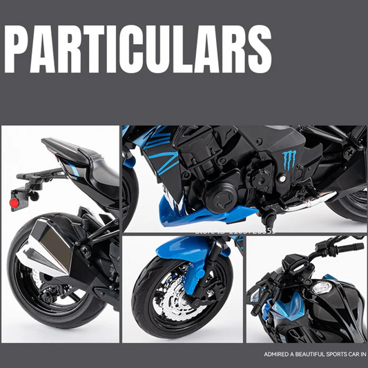 1:12 Kawasaki Z1000 KX450 Model Motorcycle Toys