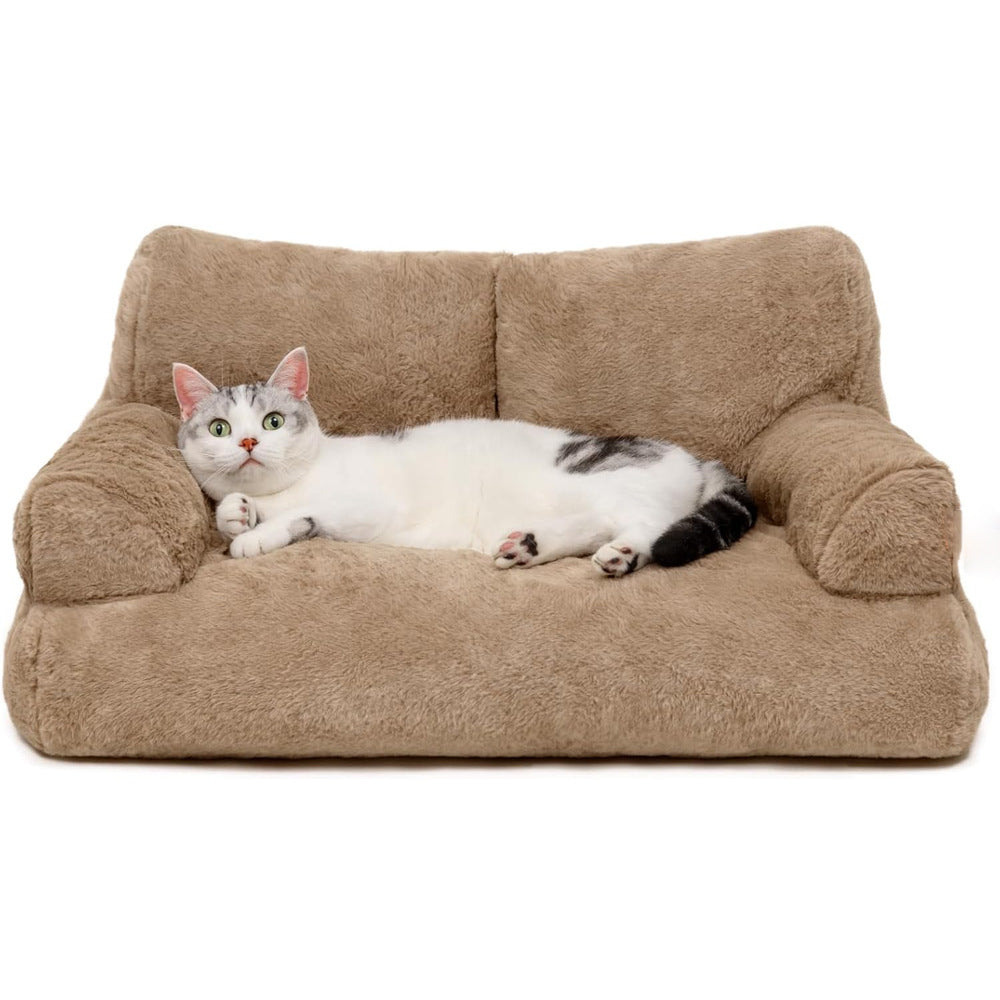 Cat Bed Sofa Winter Warm Plush Pet Bed