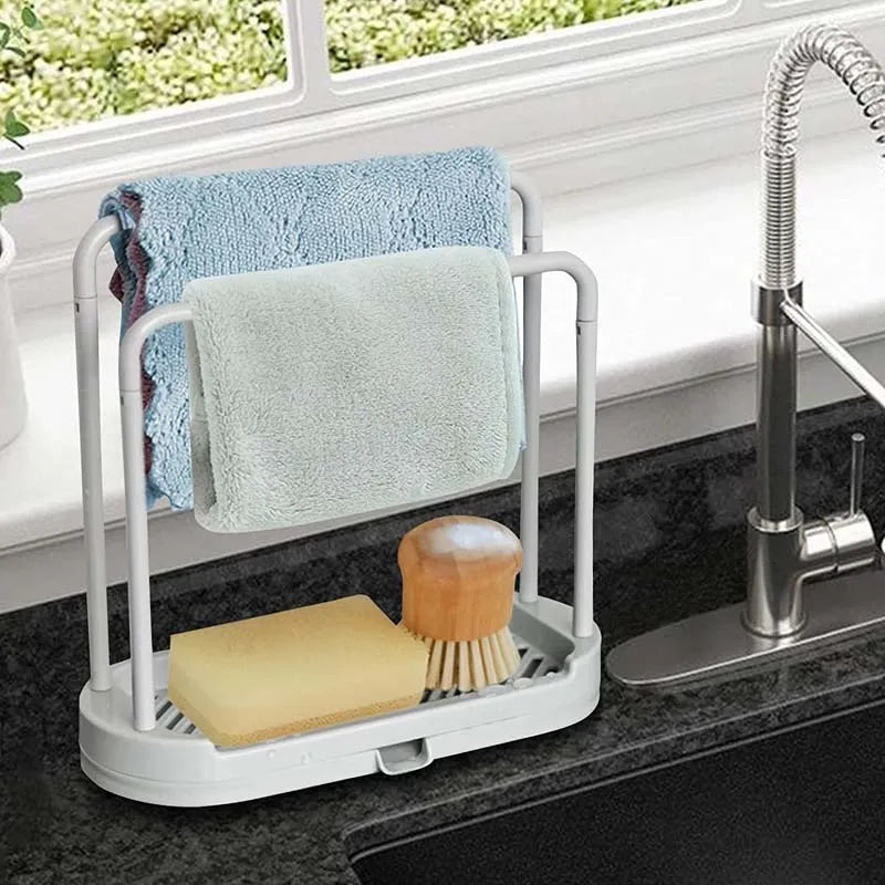 1PCS Detachable Kitchen Dishcloth Holder Rag Hanger