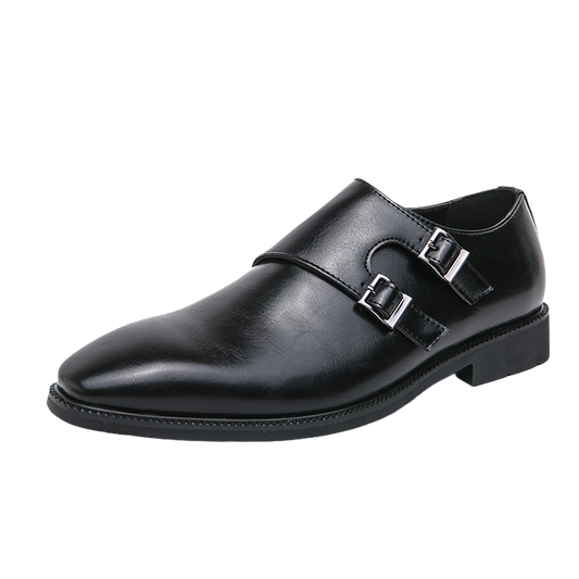 Classic Retro Dress Men's Monk Leather