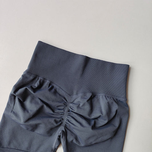 Peach Hip Lifting Sports Shorts Women High Waist