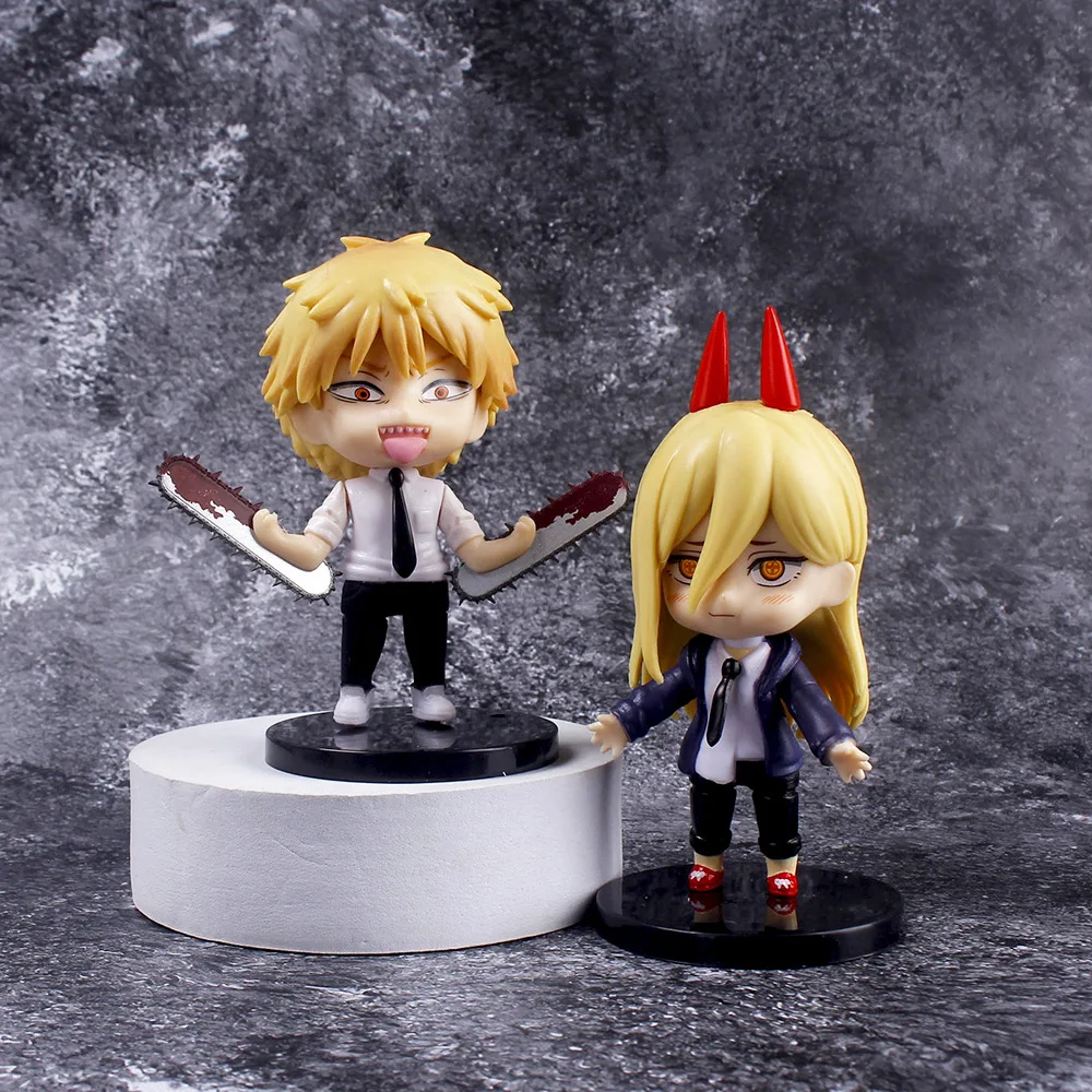 6PCS Chainsaw Man Action Figures New PVC Denji Pochita