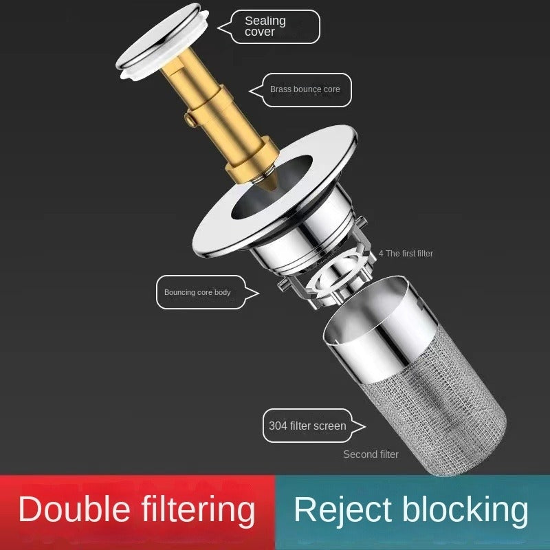 Stainless Steel Floor Drain Filter Washbasin Plug