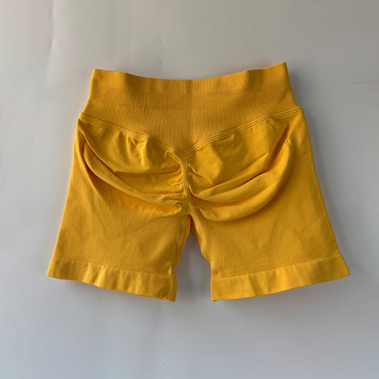 Impact Sports Shorts Women Fitness Biker 4.5" Low Ribbed Band Gym