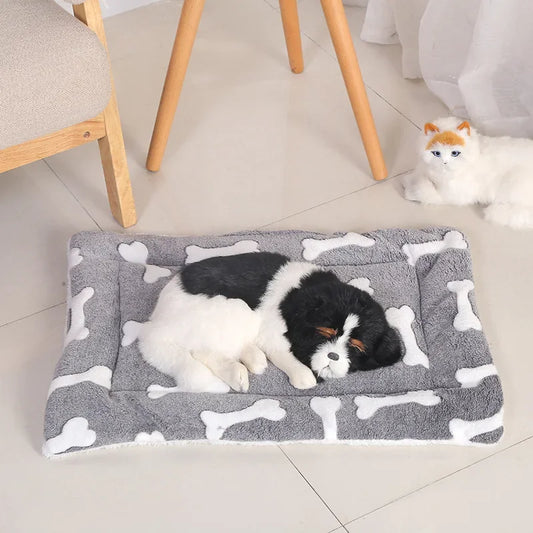 Double-sided Pet Mat Mats Short Plush Pet Sleeping Bed