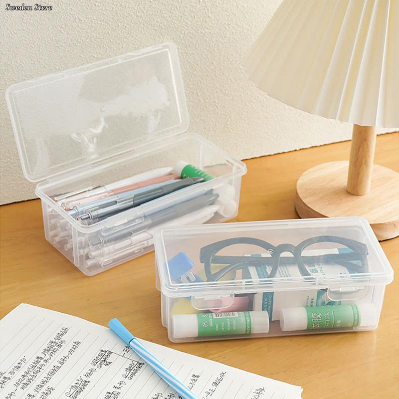 1PC Large Capacity Plastic Pencil Box Stackable