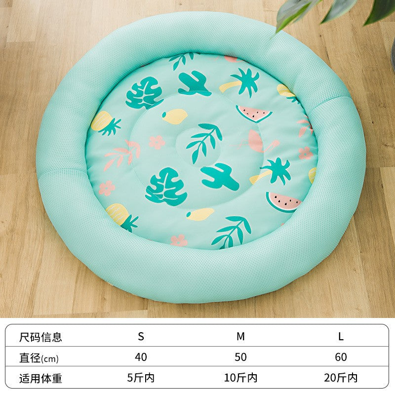 Summer Cooling Pet Bed Breathable Sleeping Mat Soft Cat Bed