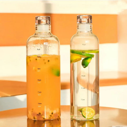 Newest Water Cup Sport Water Bottle With Time Scale