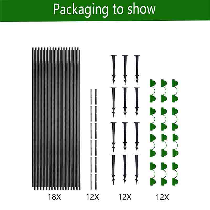 30Pcs Garden Hoops for Netting Tunnel